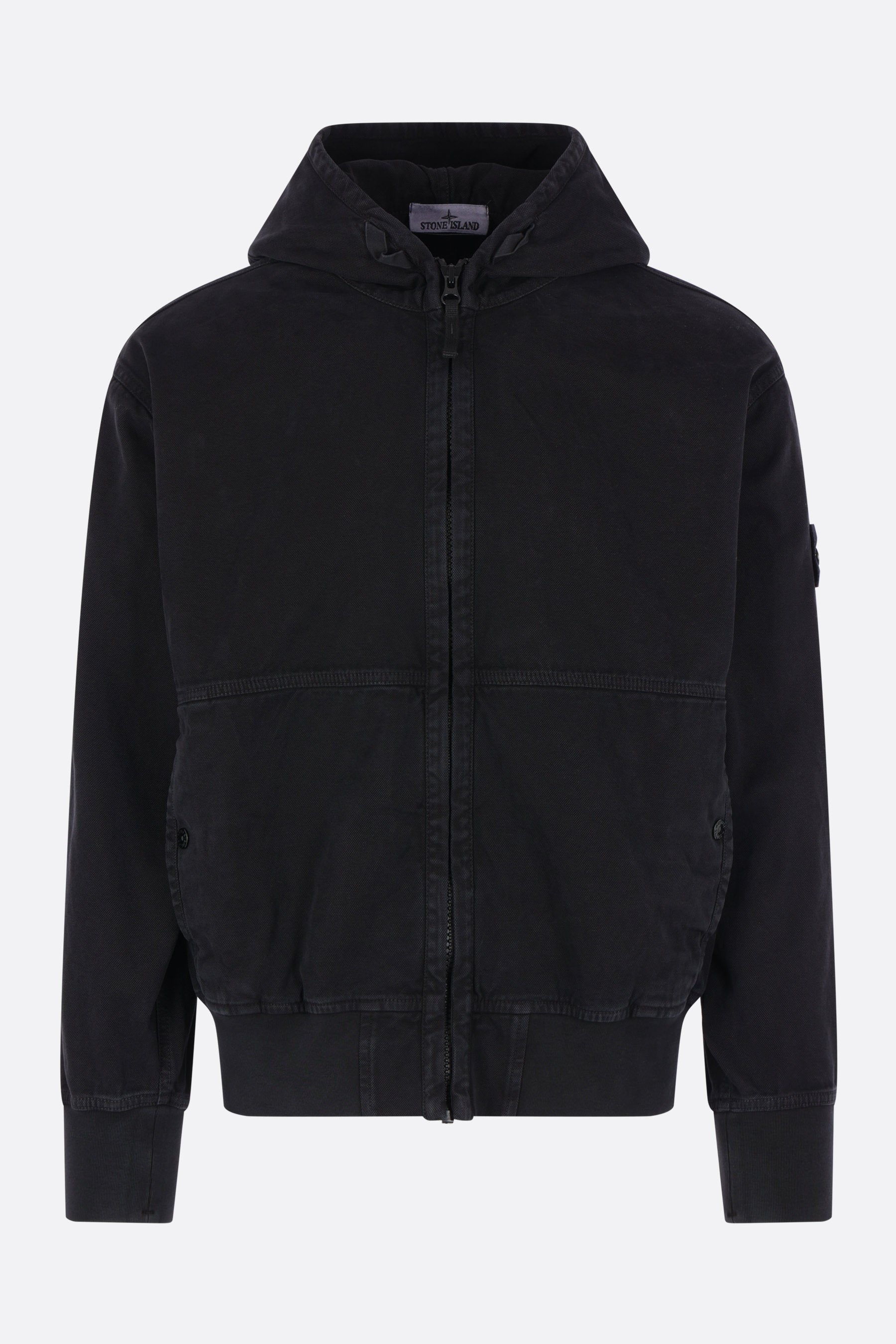 giubbotto full-zip in cotone Panama