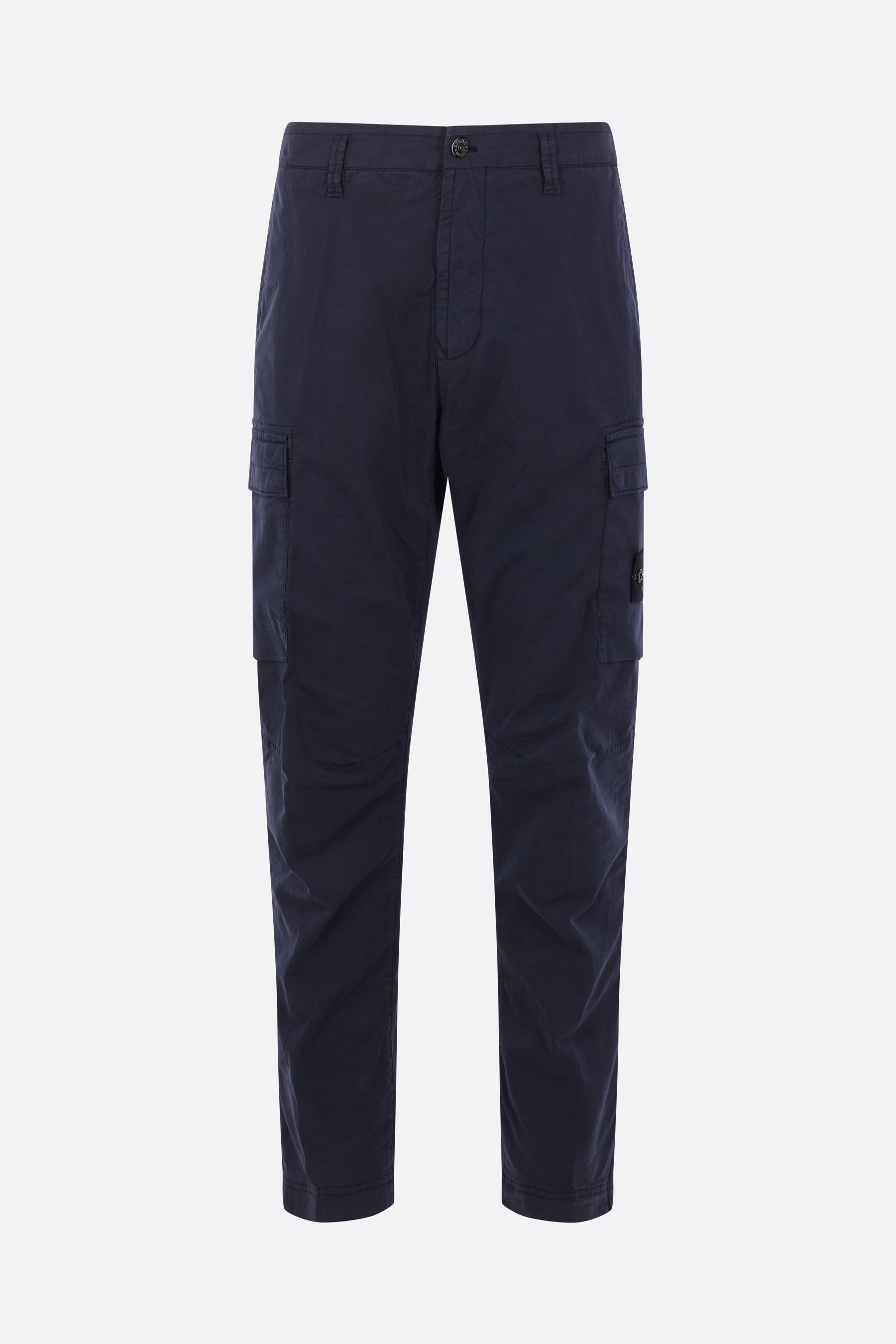 stretch cotton cargo trousers