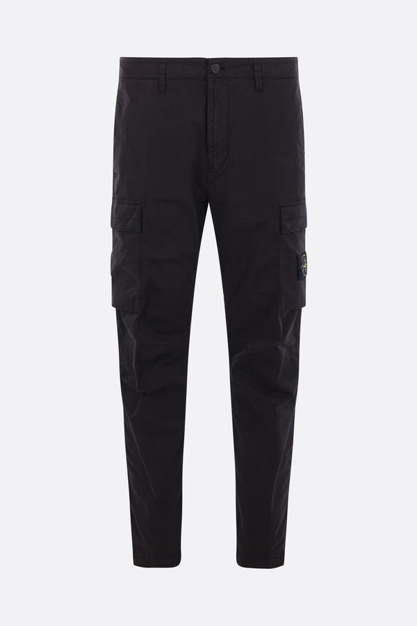 stretch cotton cargo trousers