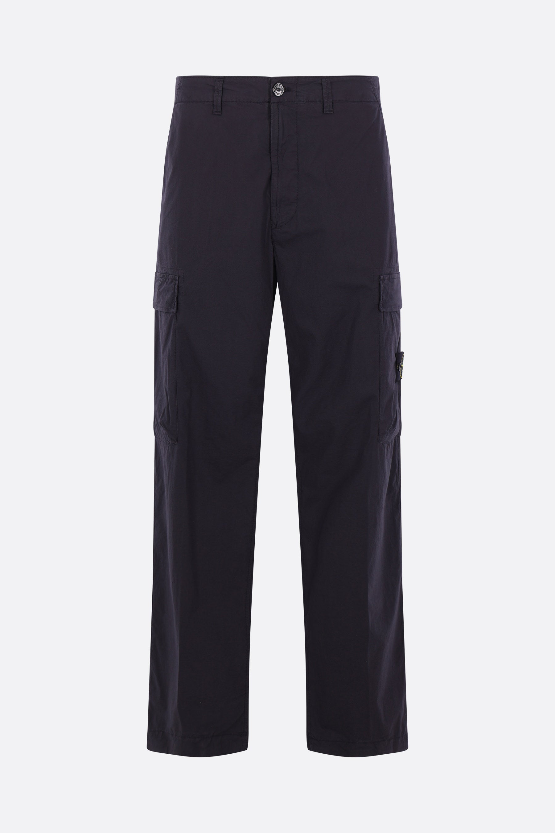 stretch cotton cargo trousers