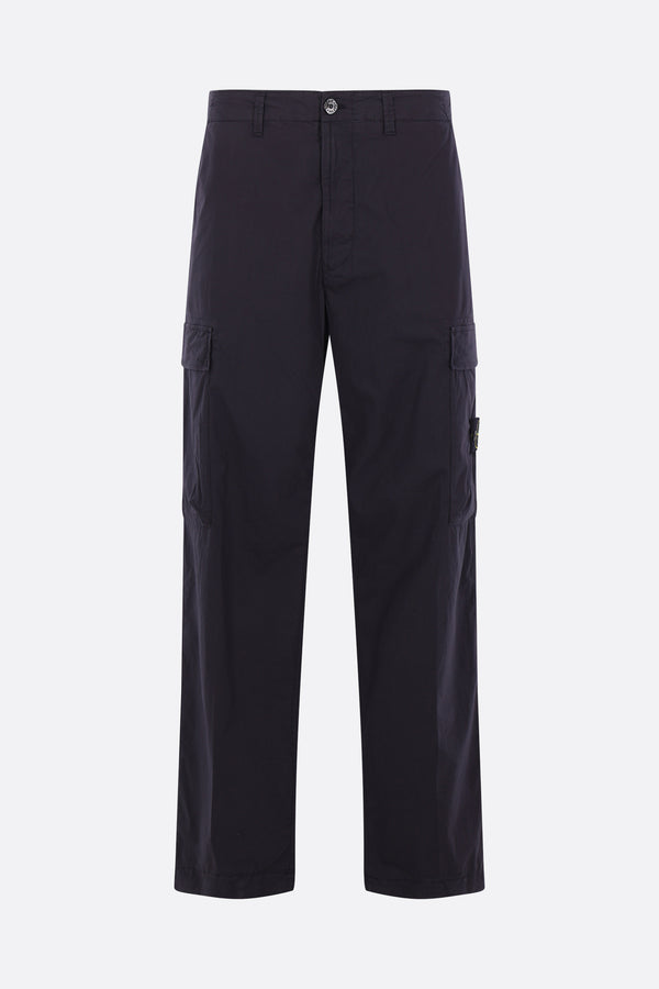 stretch cotton cargo trousers
