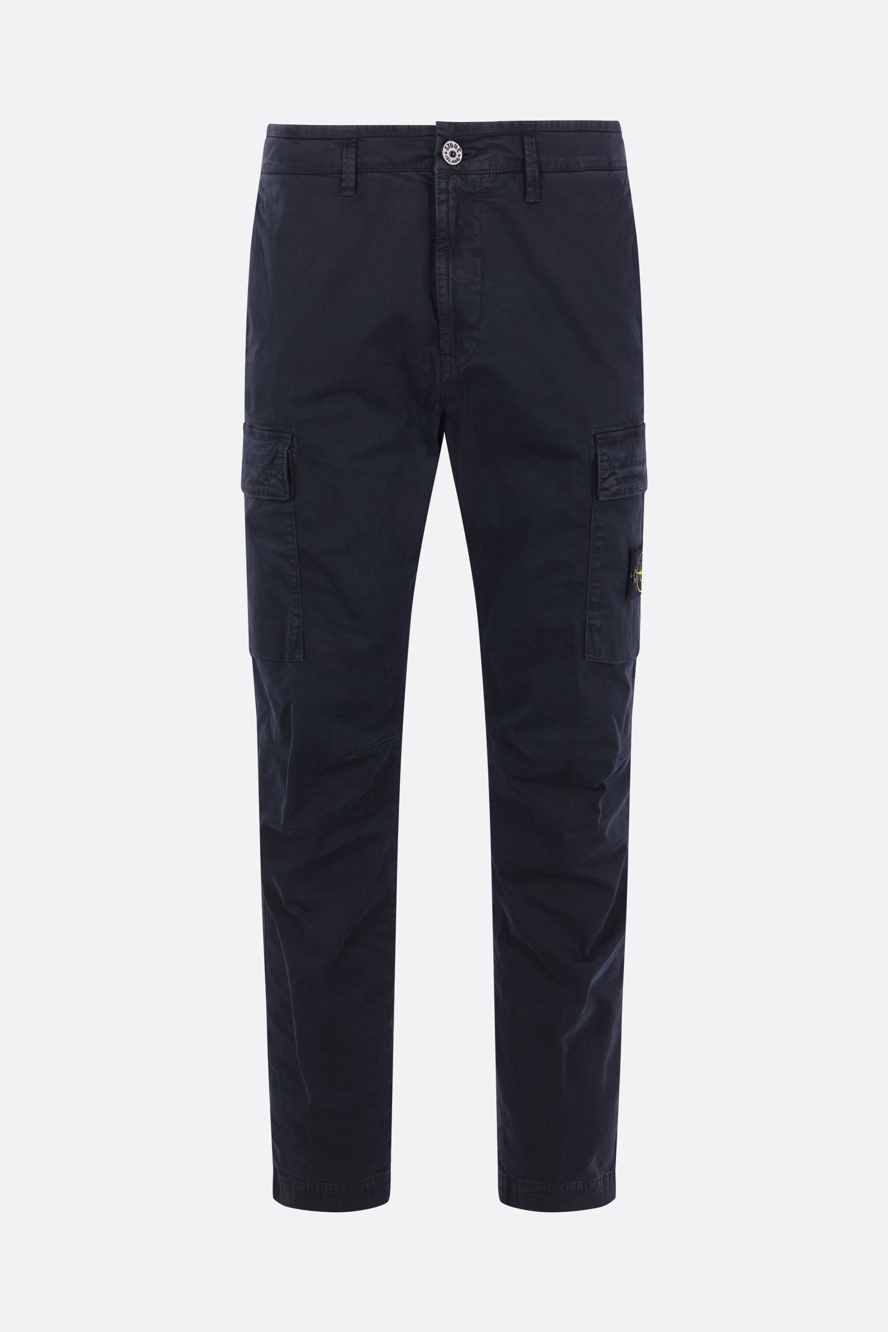 stretch cotton cargo trousers