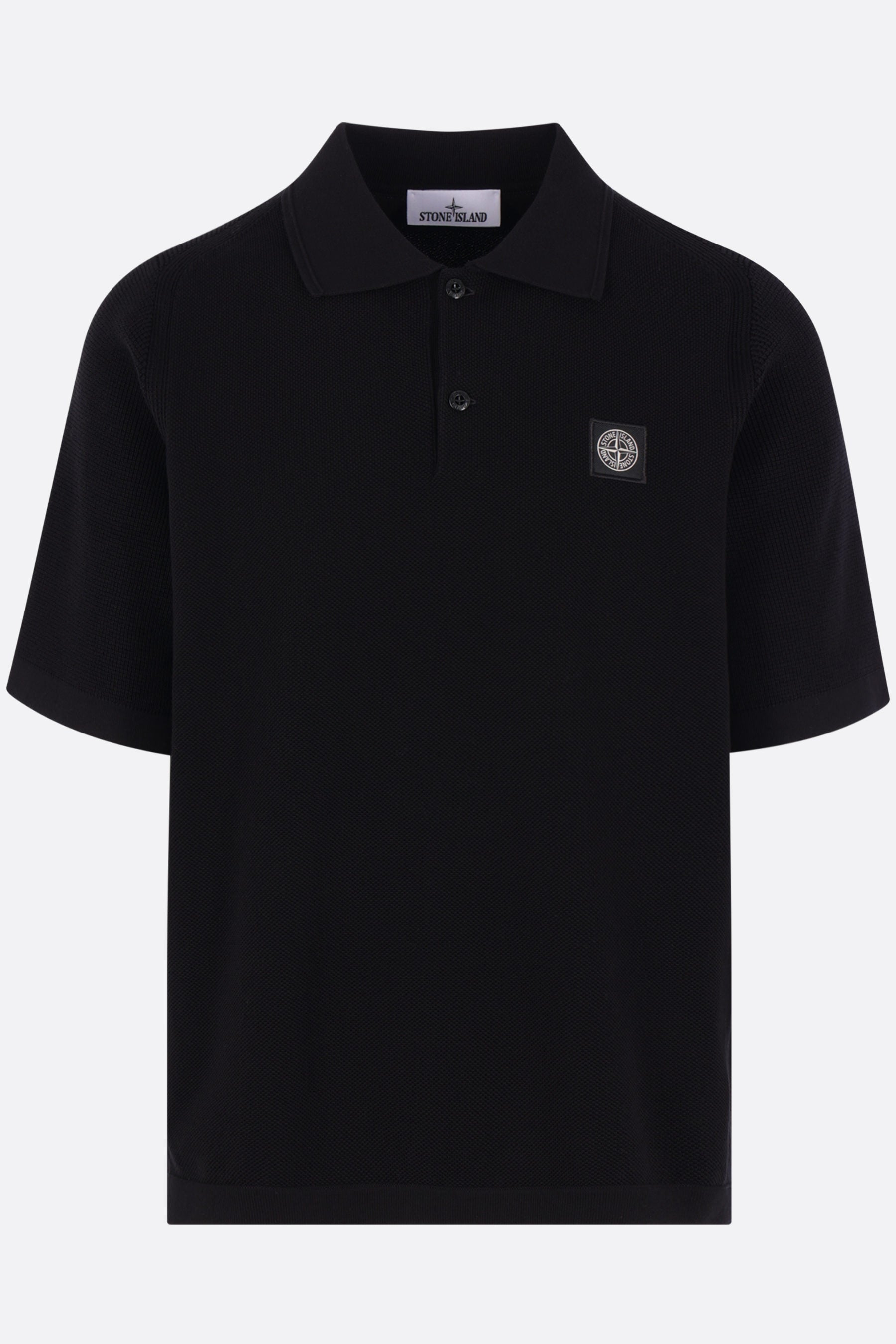 micro stitch cotton polo shirt
