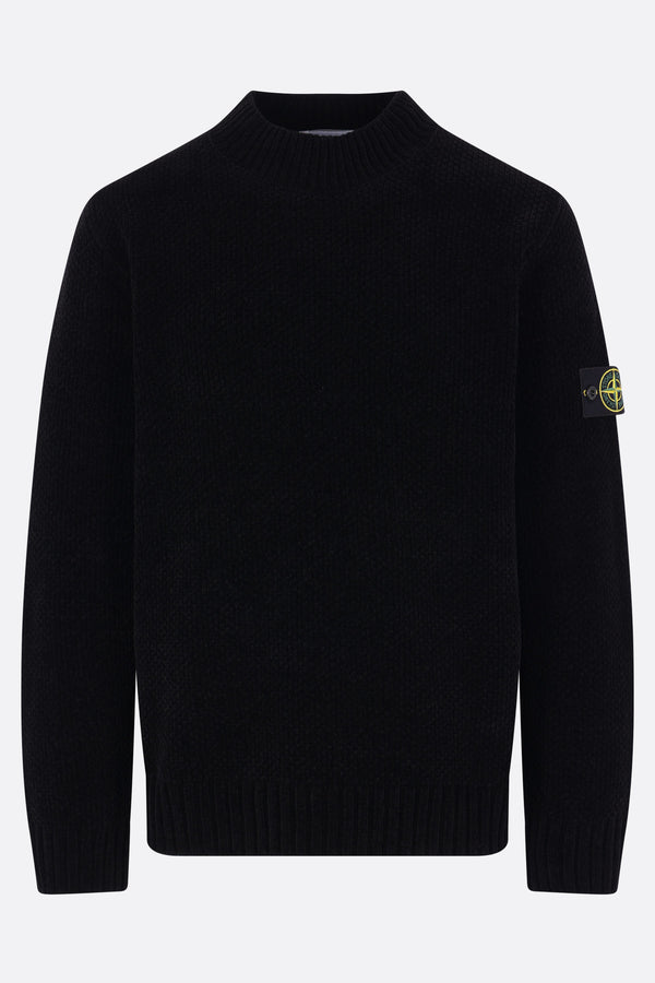 pullover in ciniglia di cotone