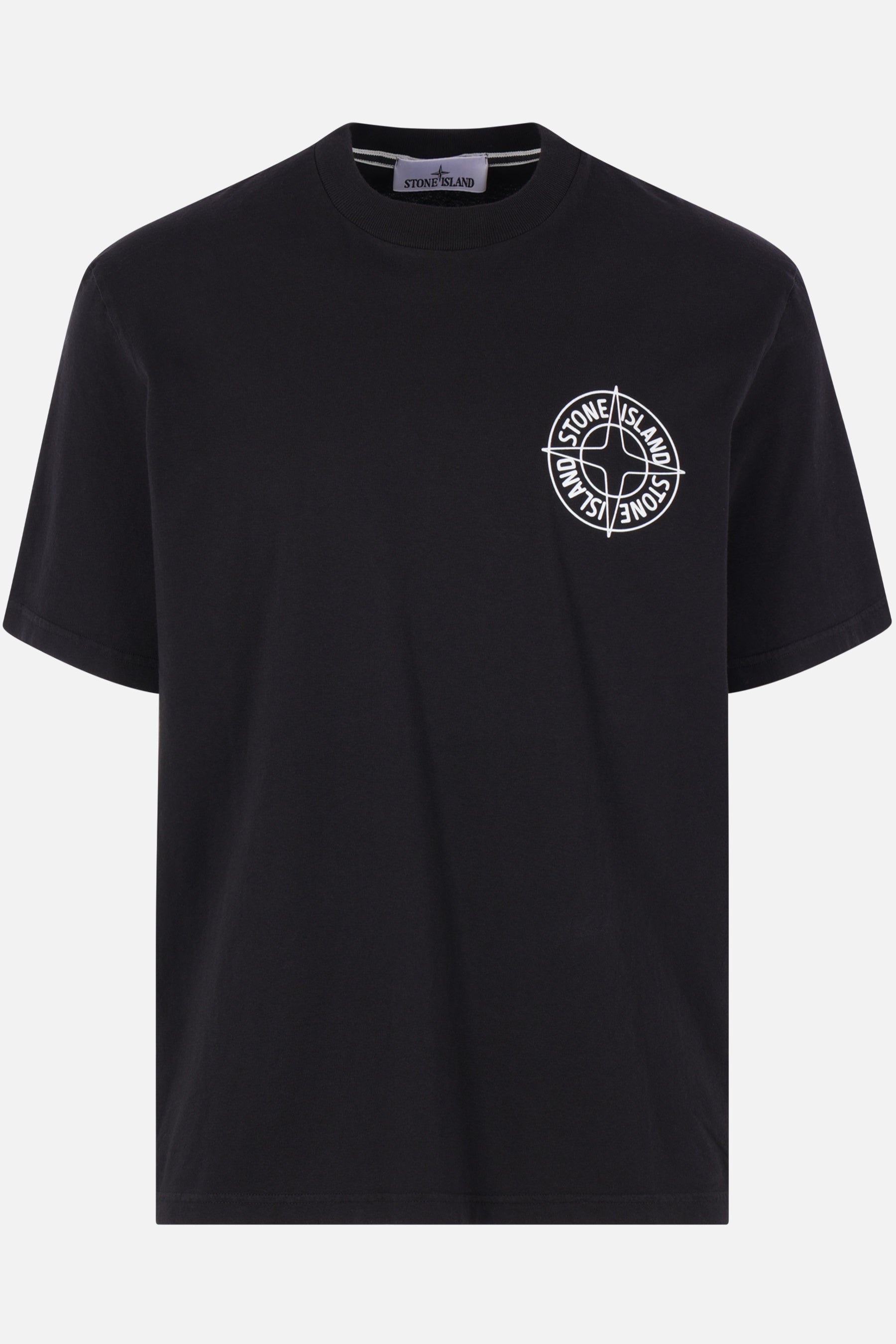 cotton t-shirt with logo print