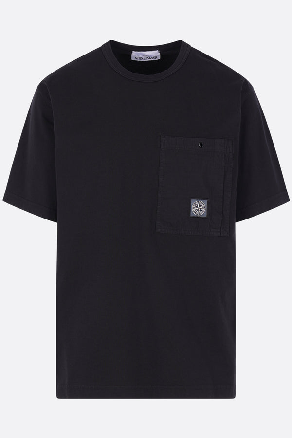 t-shirt in cotone con taschino