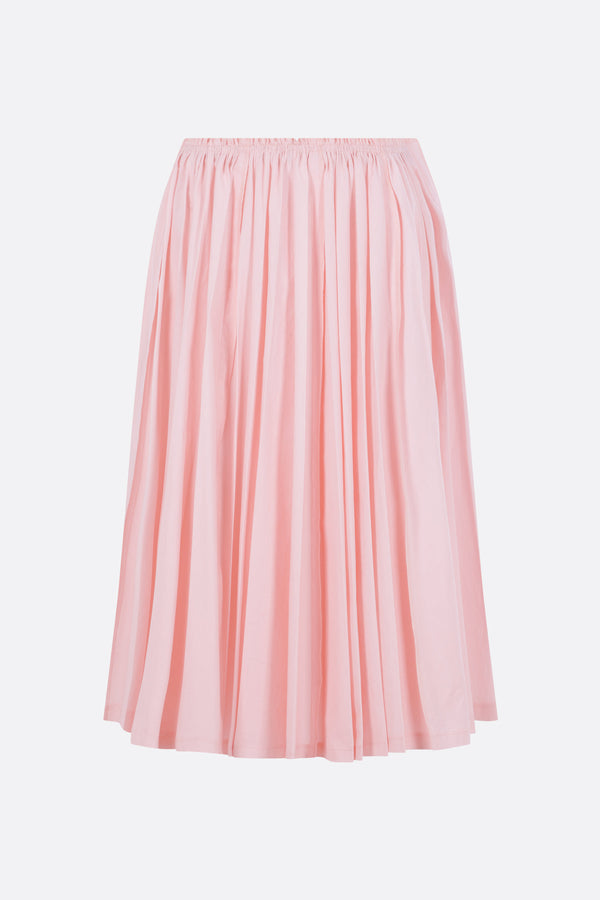 Soleil pleated skirt in poplin