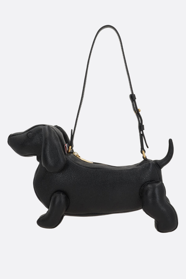 borsa Hector Baguette in pelle Pebble Grain