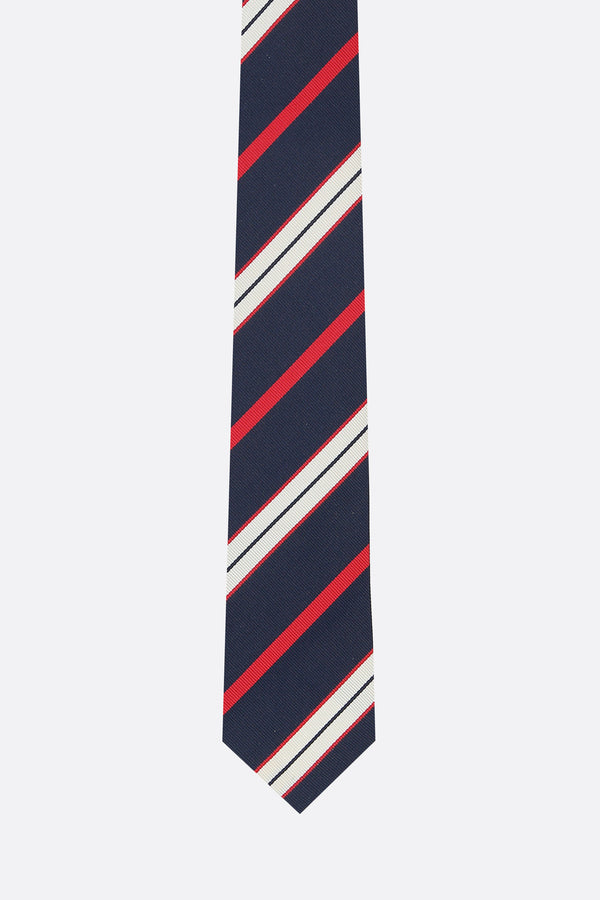 twill tie with diagonal stripes
