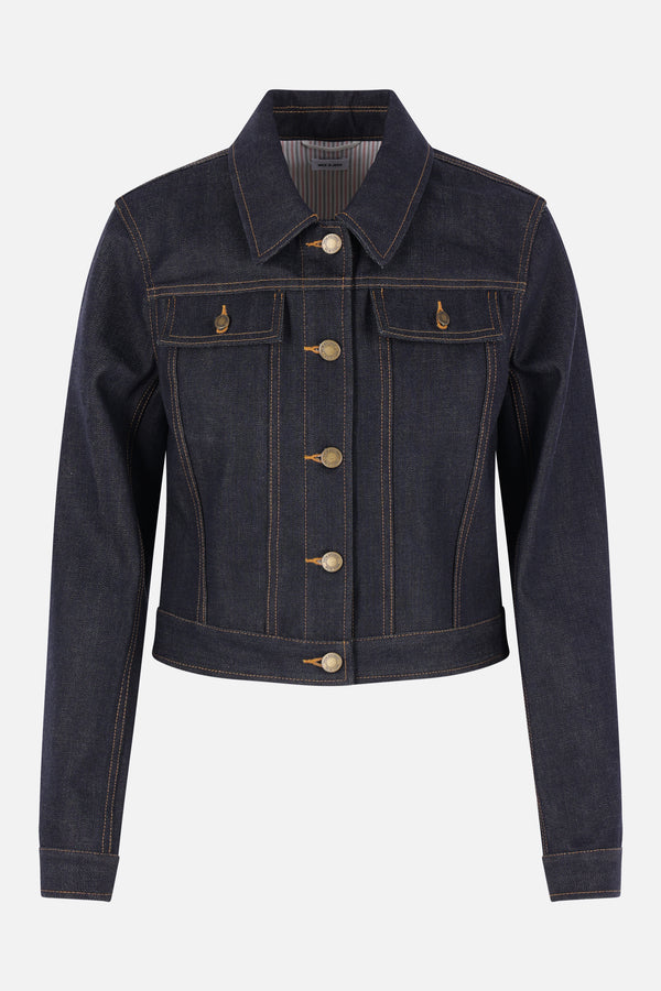 cropped jacket in Japanese Selvedge denim