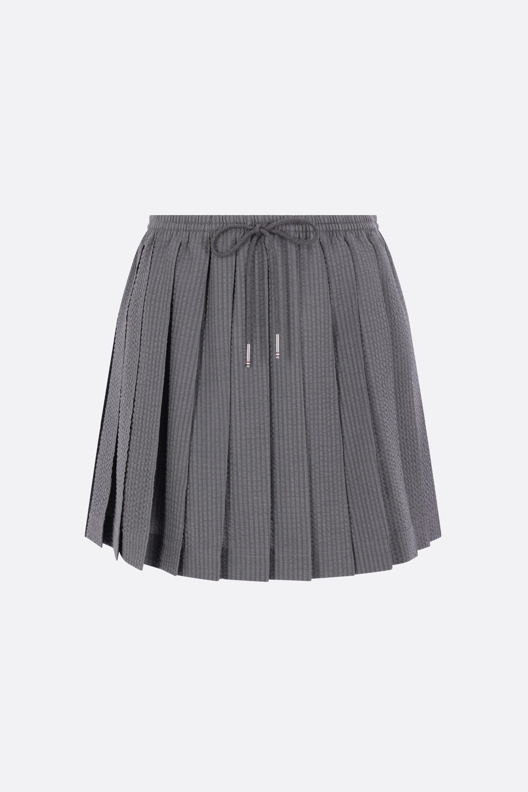 seersucker wool mini skirt