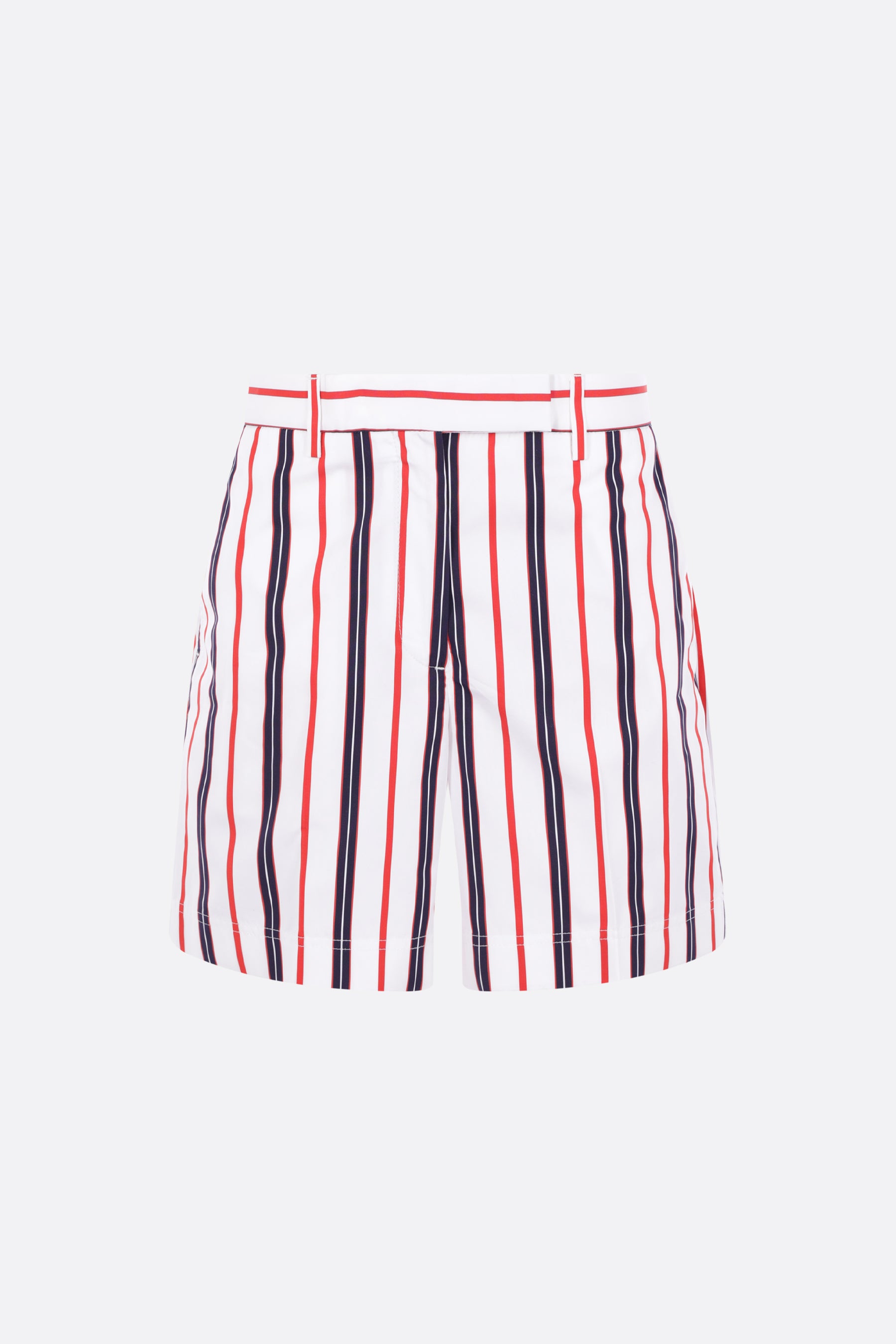 striped poplin chino shorts