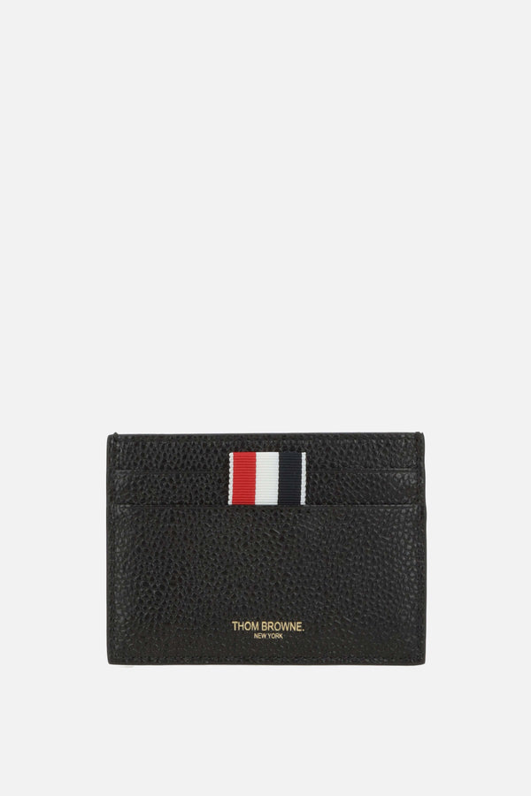 card holder with perforated Hector in Pebble Grain