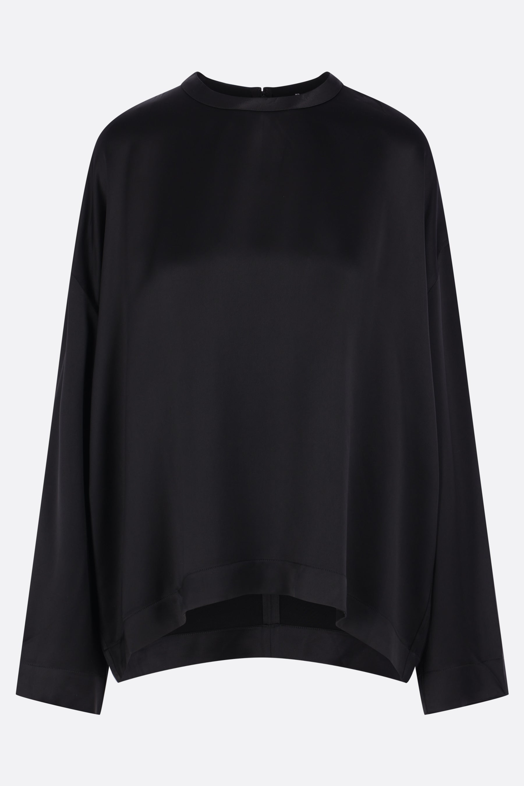 boxy blouse in satin
