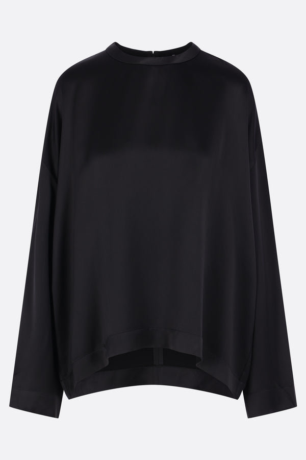 boxy blouse in satin
