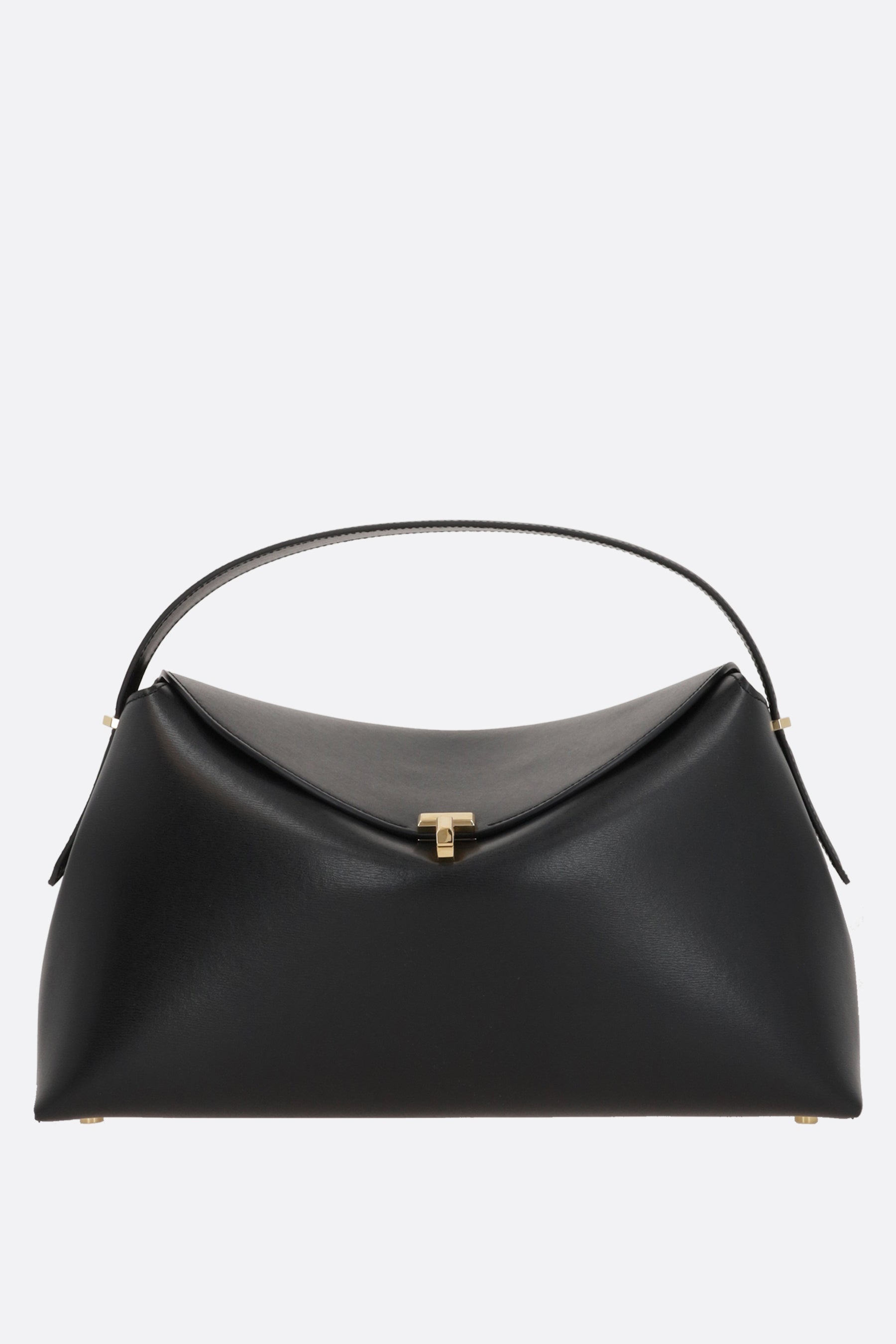 T-Lock top handle bag in smooth leather