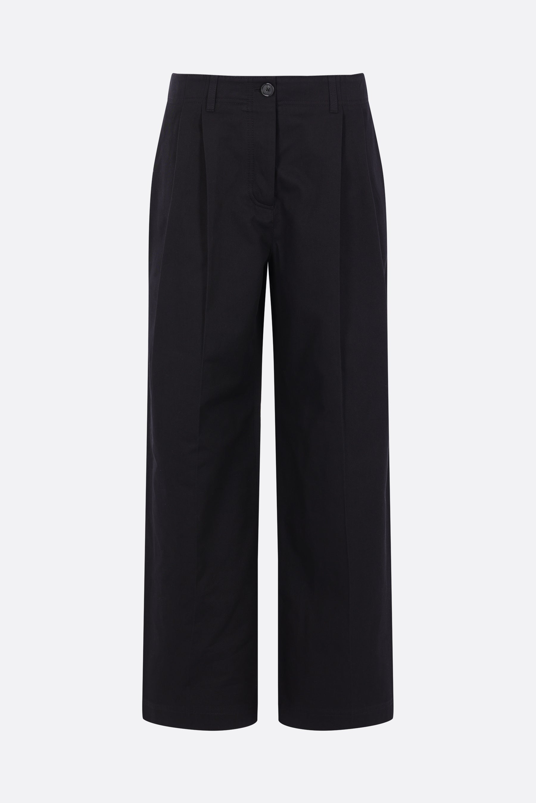 relaxed chino trousers in twill