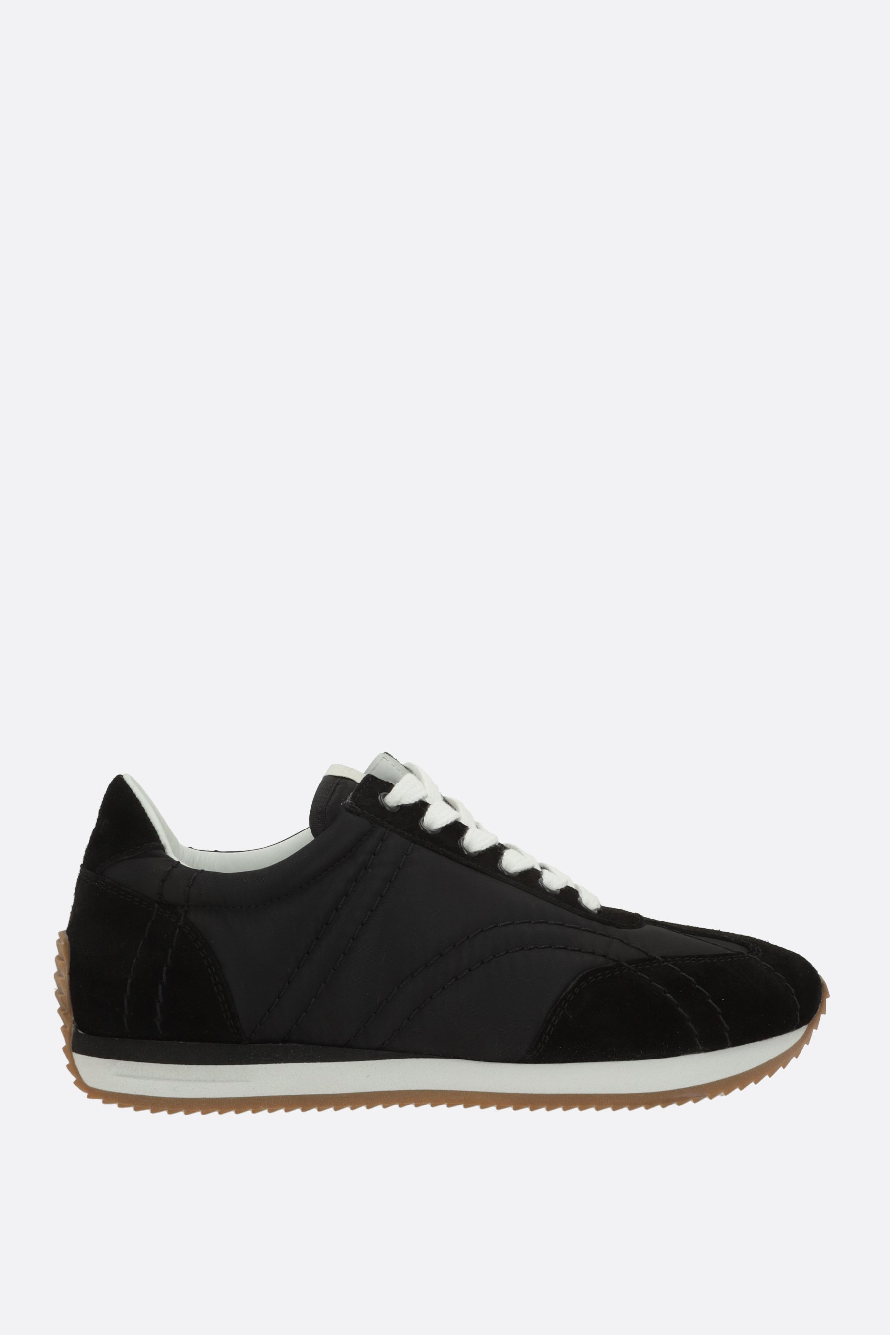 Sport sneakers in nylon and suede
