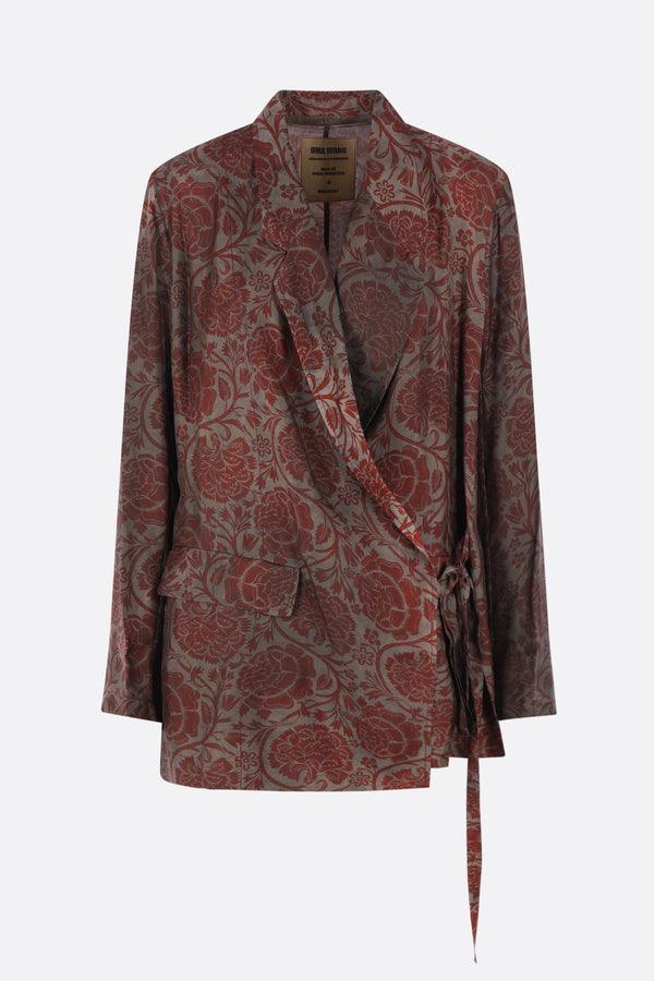 Khloe wrap jacket in twill