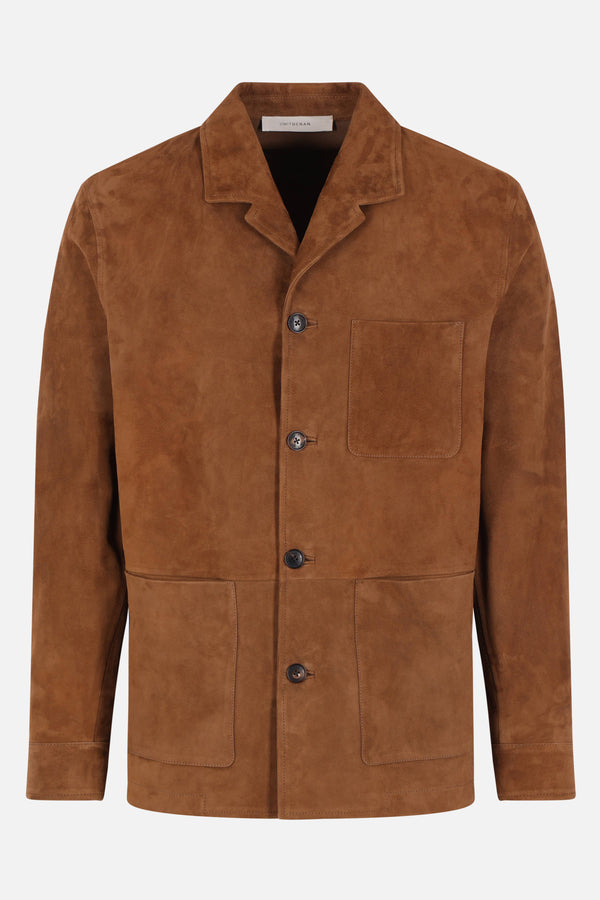 Santiago overshirt in suede