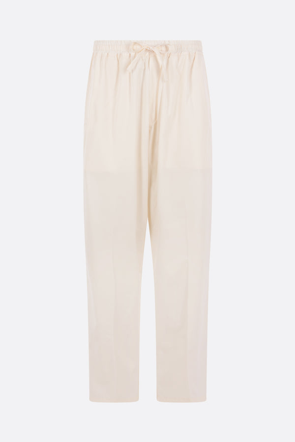 Julian pants in cotton and silk