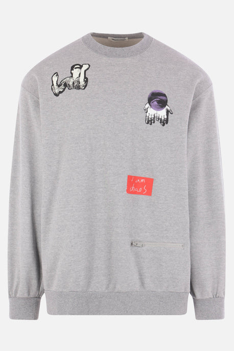 jersey sweatshirt with prints