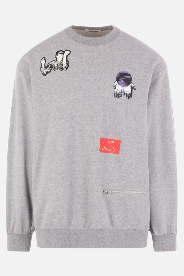 jersey sweatshirt with prints