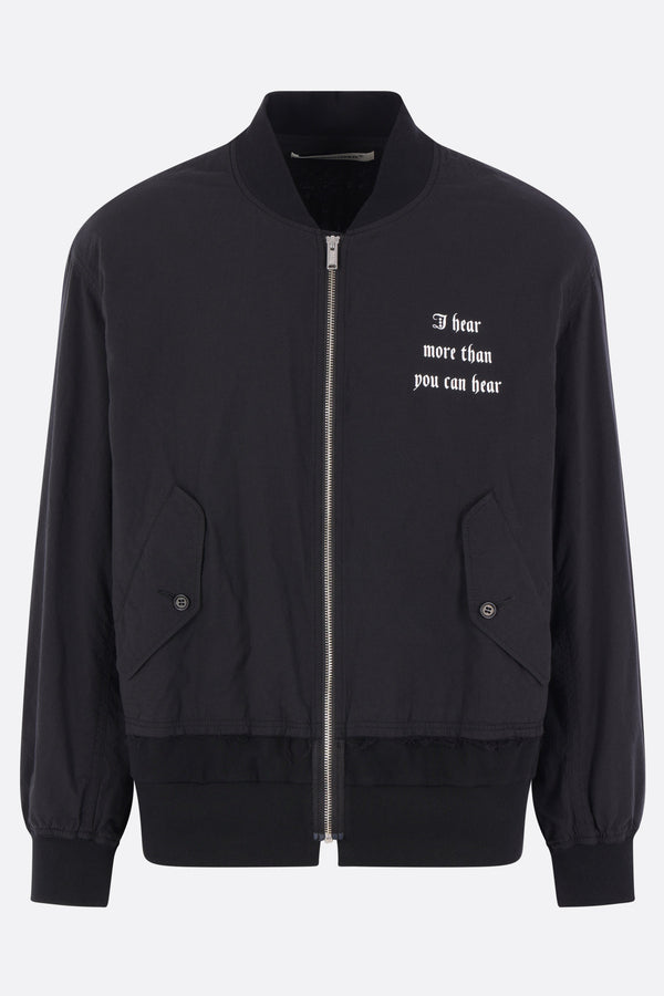 cotton bomber jacket with prints