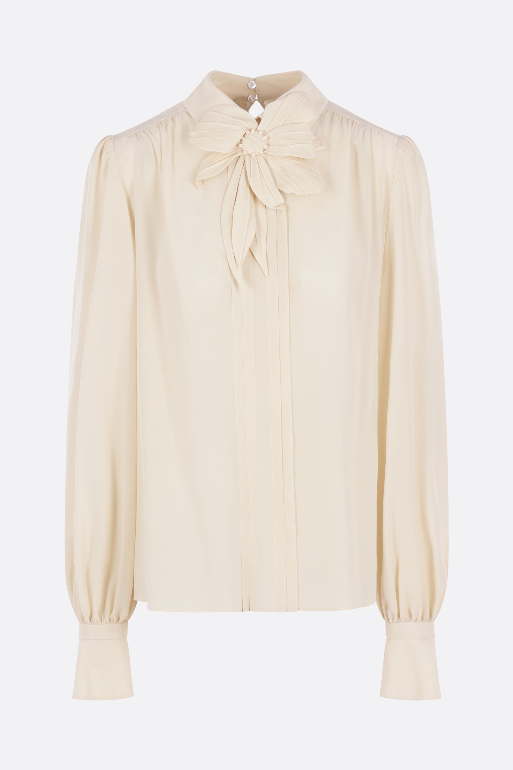 blusa in crêpe de chine