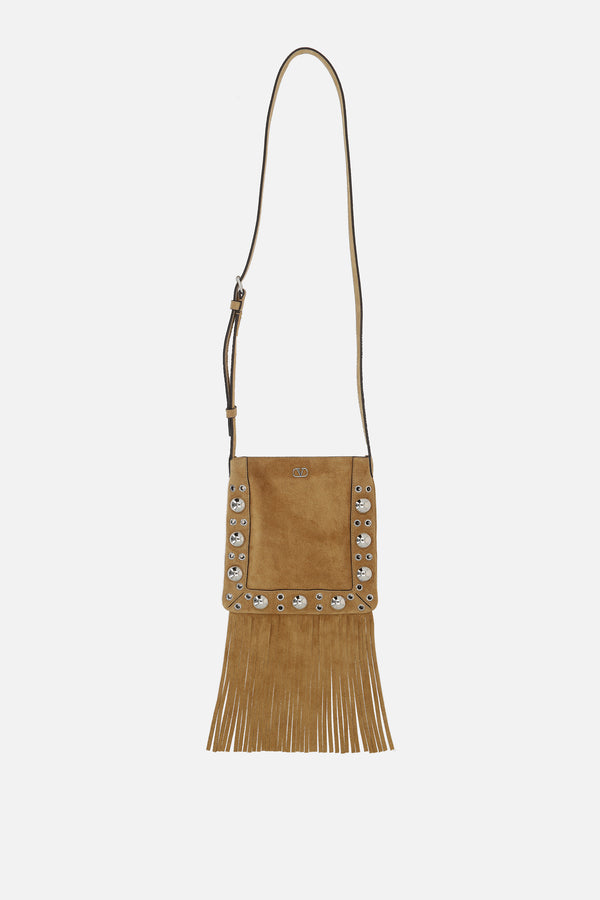 Nellcôte small crossbody bag in suede