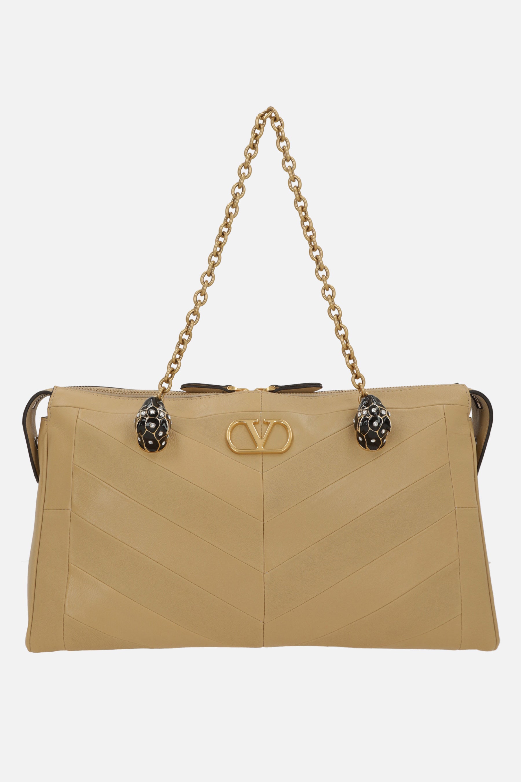 Panthea shoulder bag in chevron nappa