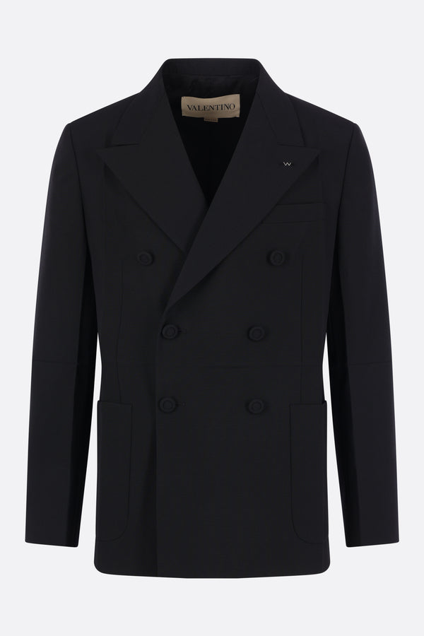double-breasted jacket in wool