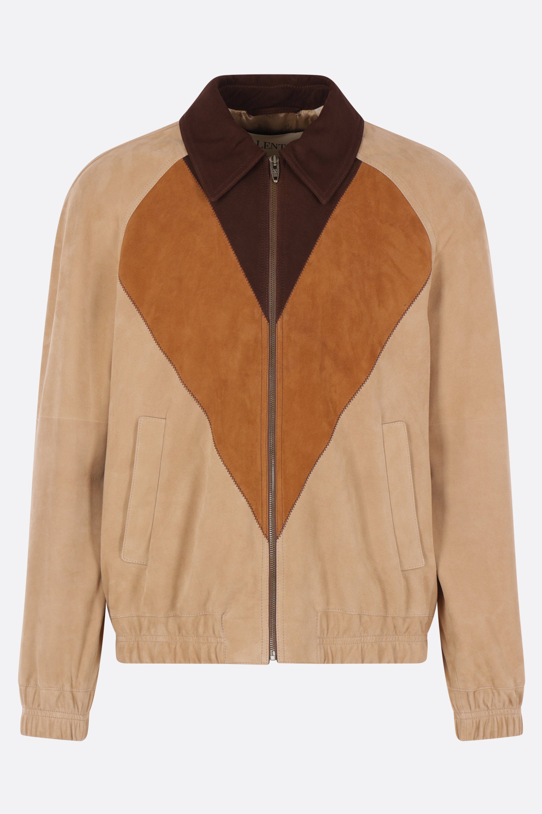 full-zip jacket in suede