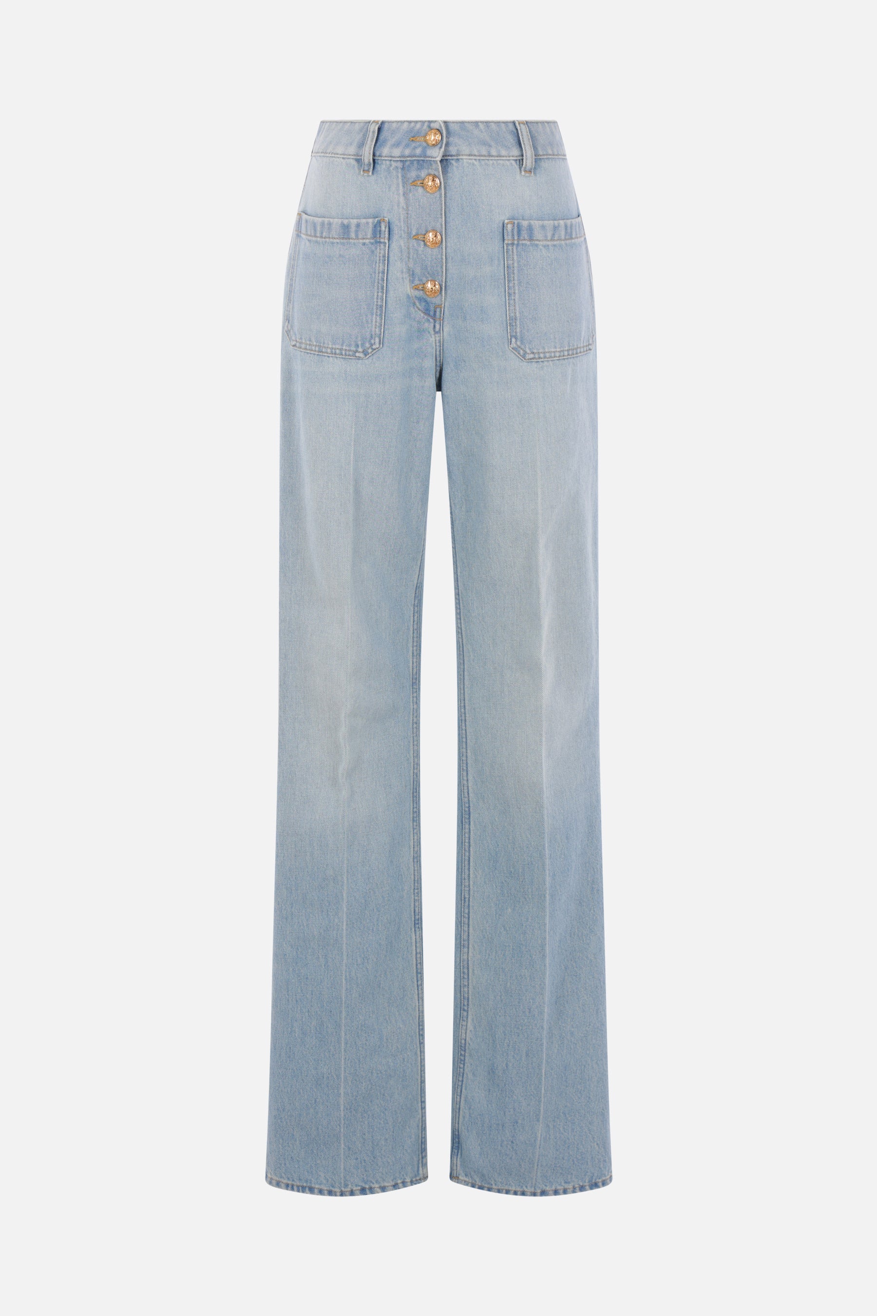 straight-leg jeans in denim