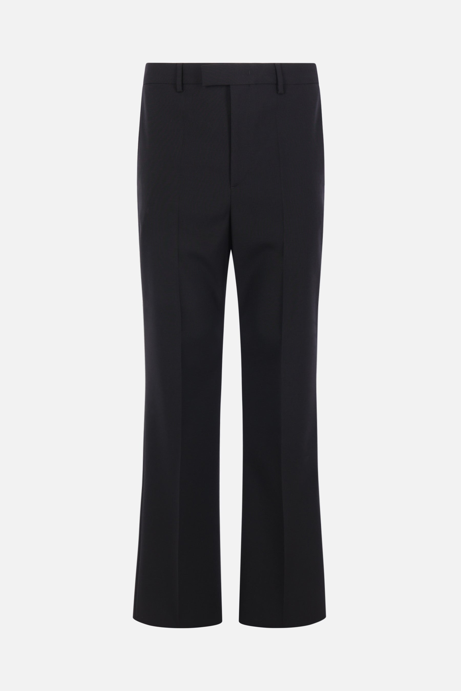 pantalone slim in lana