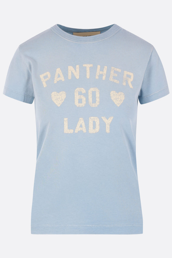 cotton t-shirt with Panther Lady print