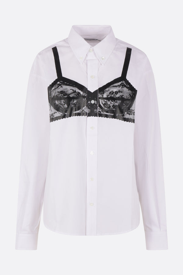 Bra shirt in poplin