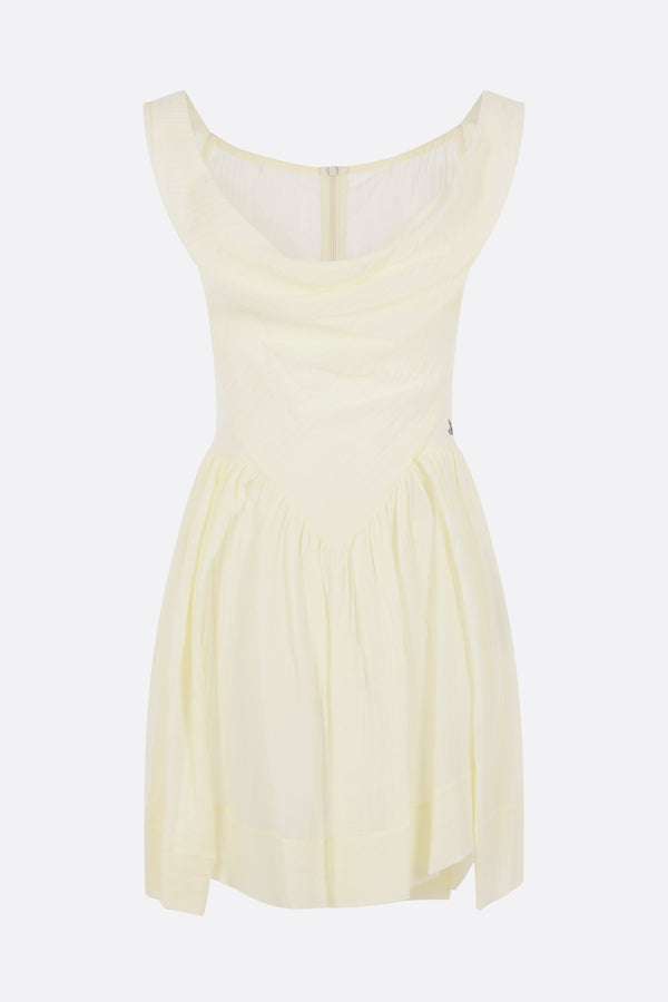 Sunday mini dress in crinkled gauze