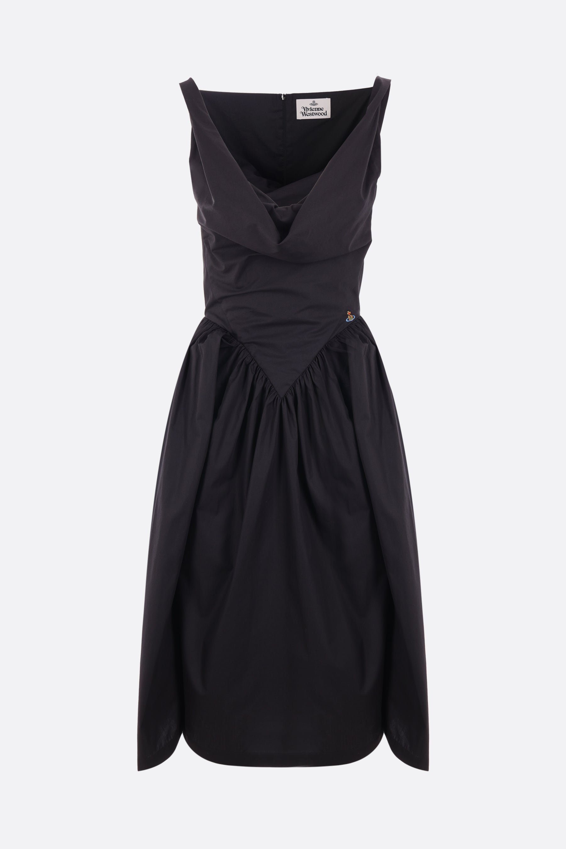 Sunday sleeveless dress in regenerative poplin