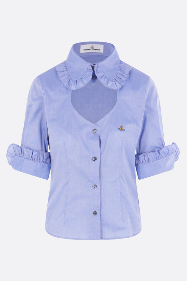 vivienne westwood dress shirt VIVIENNE WESTWOOD Man London Mens Gray Cotton Btn Front L Slv Dress Shirt Turk
