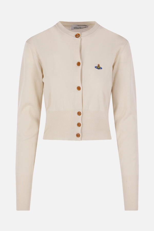 Bea cropped cardigan in cotton