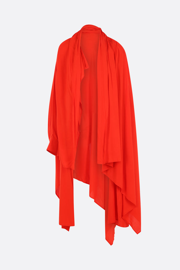 blusa asimmetrica in viscosa
