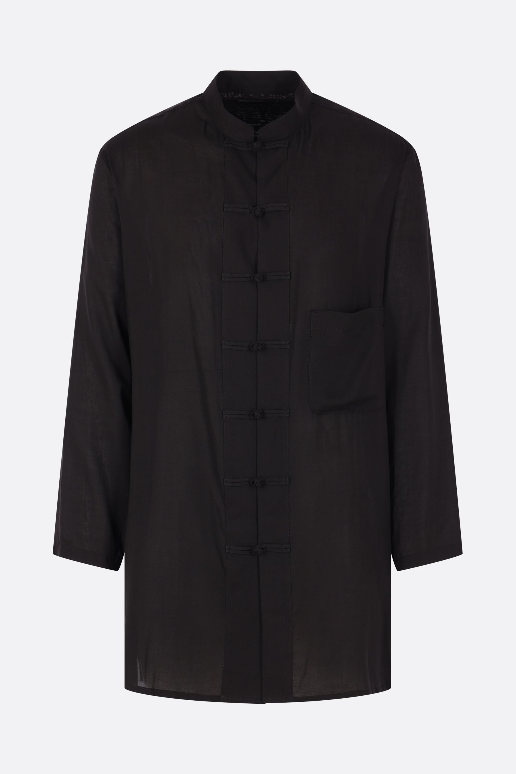 camicia China Button in cellulosa