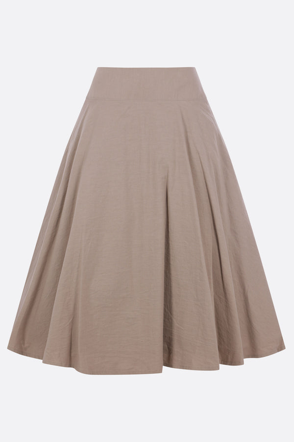 cotton and linen circle skirt