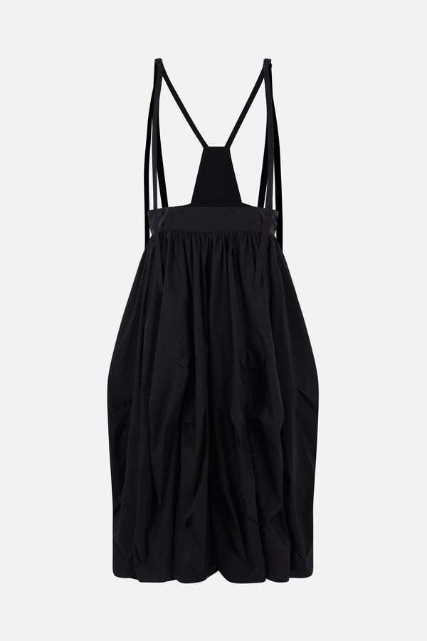 technical cotton overall skirt