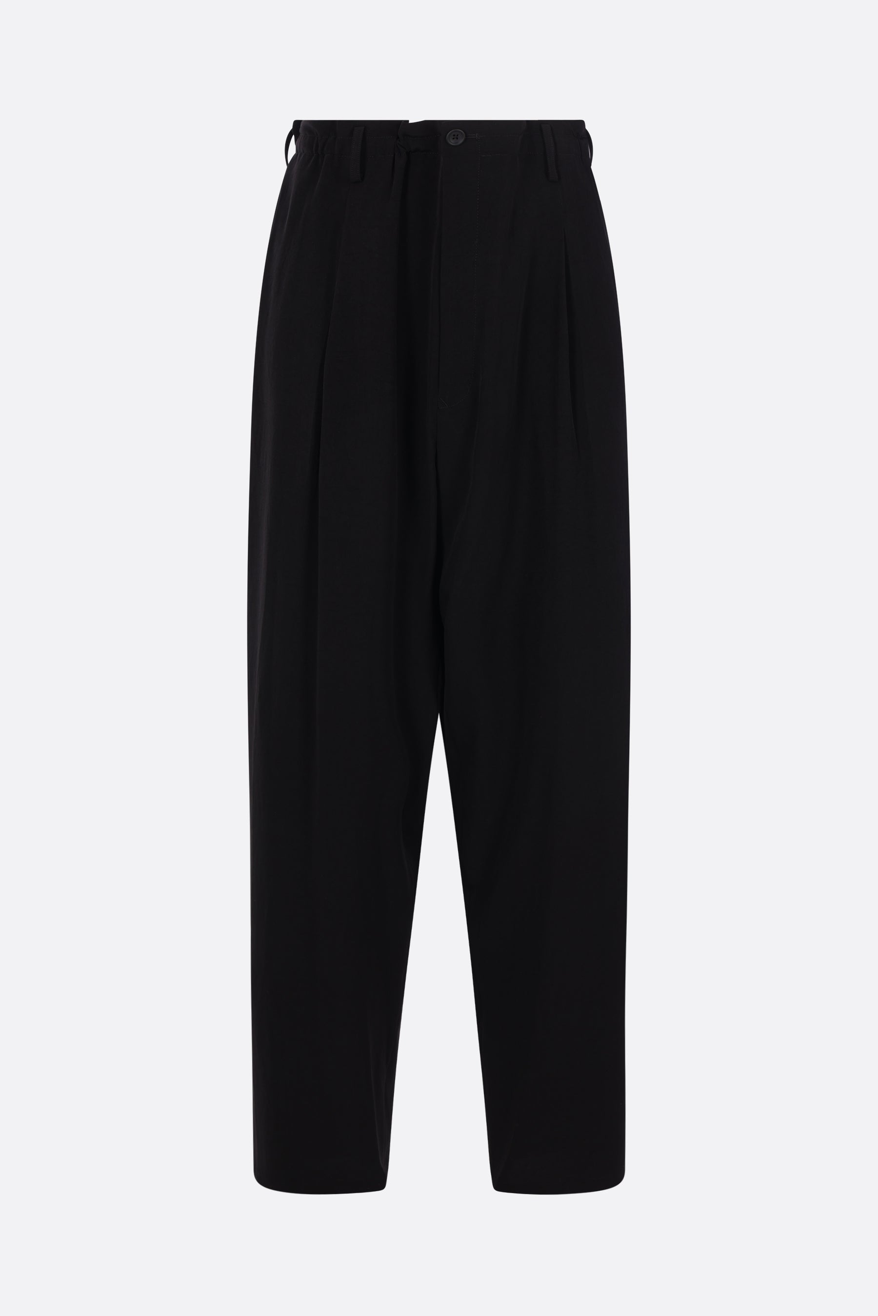 pantalone con coulisse in crepe