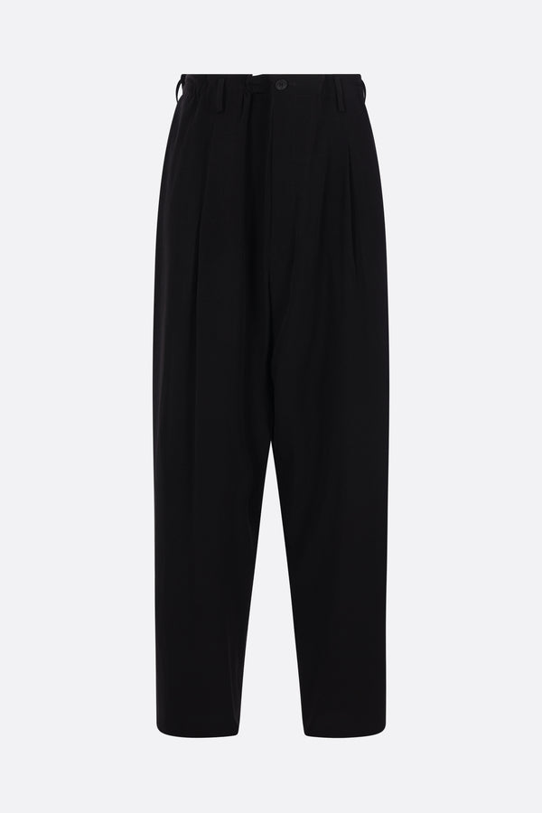 crepe drawstring trousers