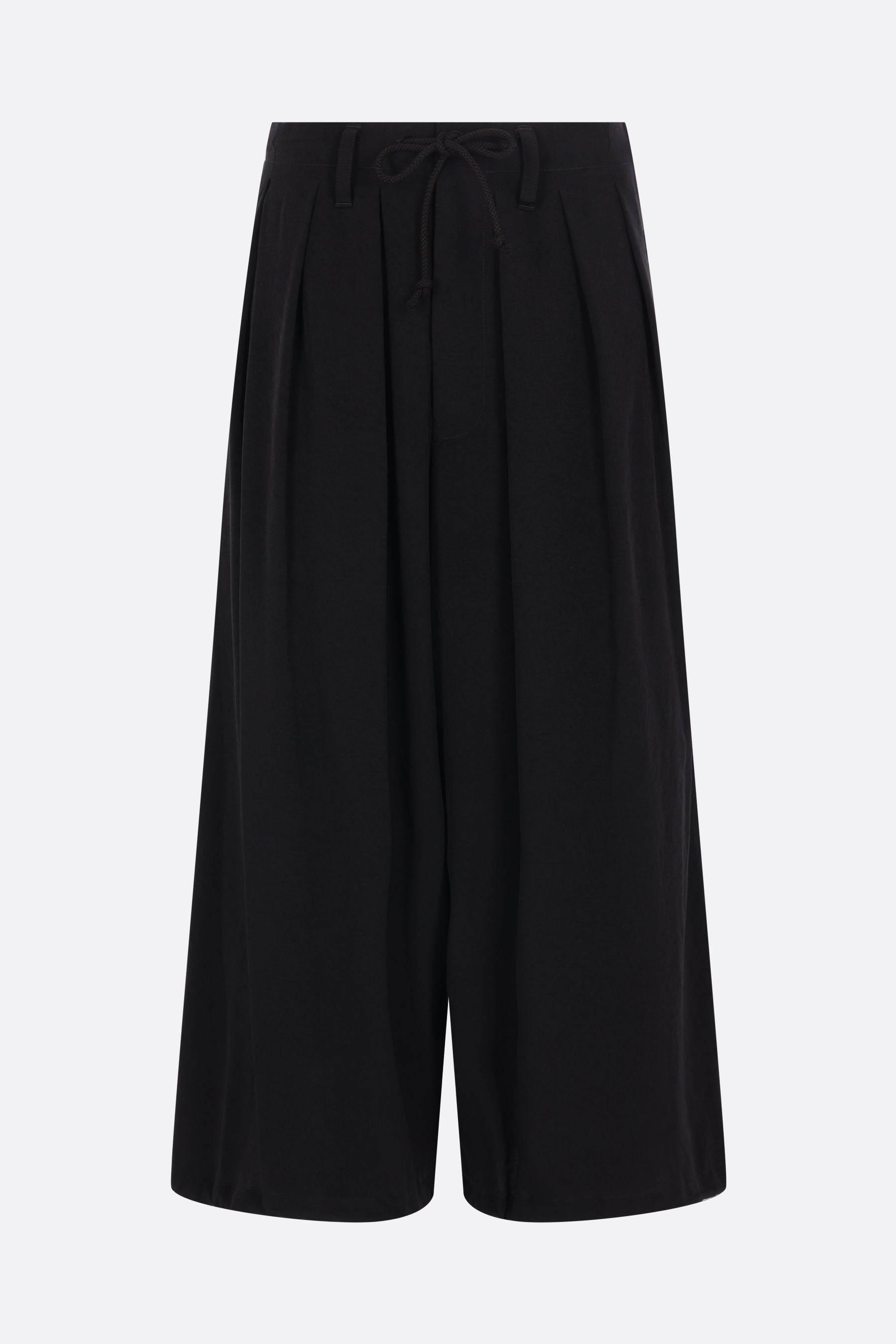satin cropped trousers