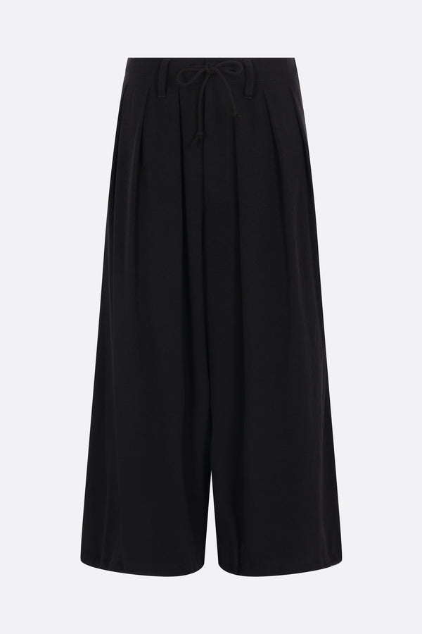 satin cropped trousers
