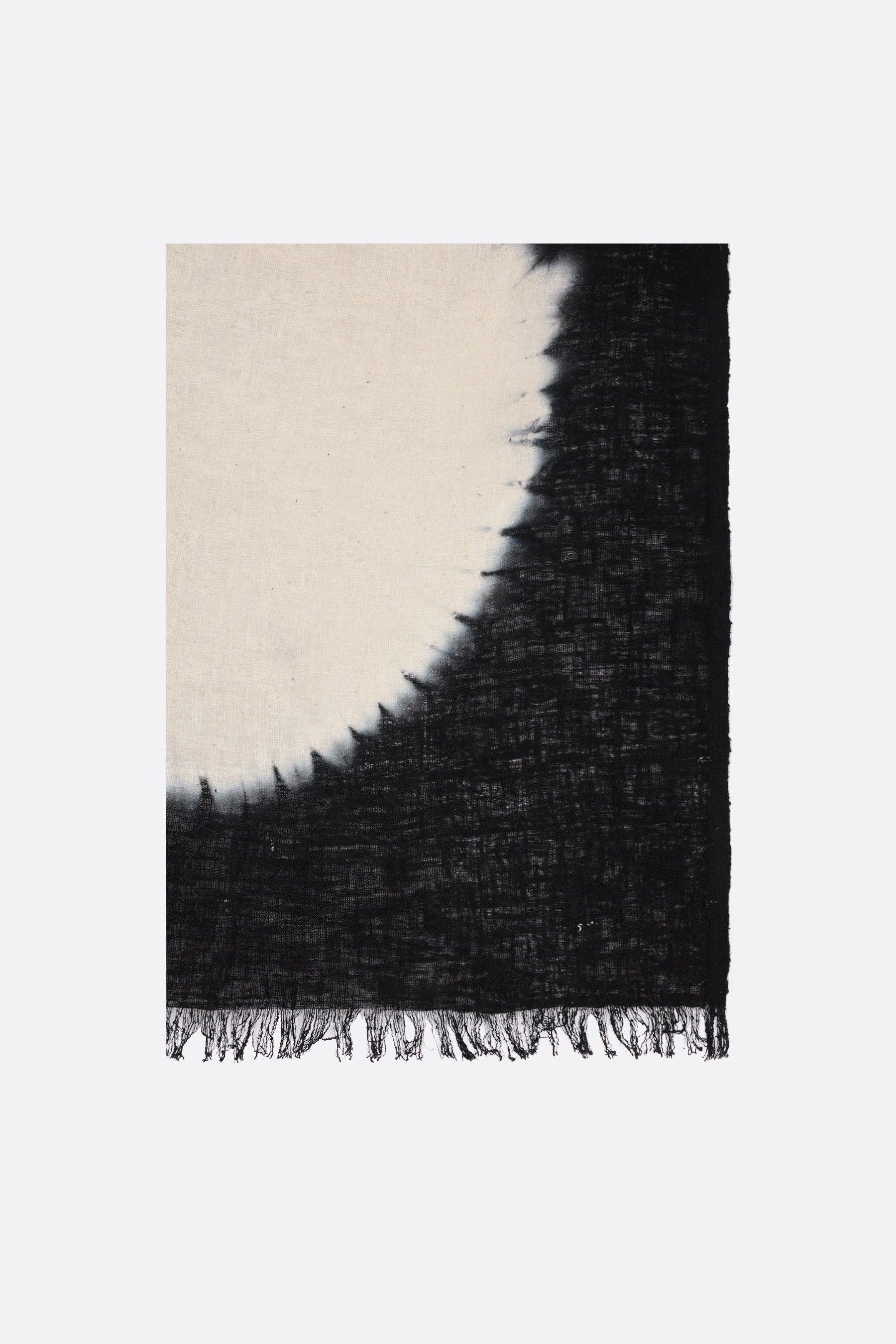 silk stole with polka dot print